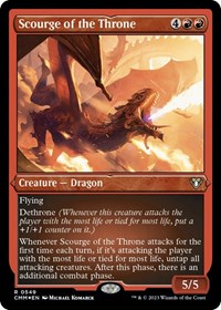 Scourge of the Throne (Foil Etched), Commander Masters