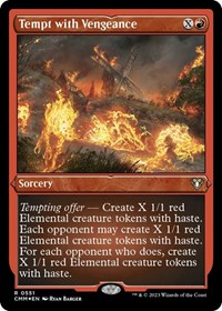 Tempt with Vengeance (Foil Etched), Commander Masters