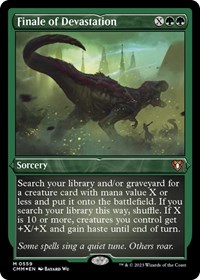 Finale of Devastation (Foil Etched), Commander Masters