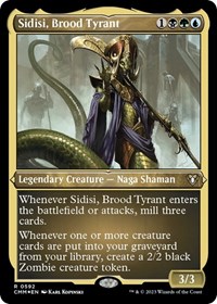 Sidisi, Brood Tyrant (Foil Etched), Commander Masters