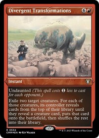 Divergent Transformations (Foil Etched), Commander Masters
