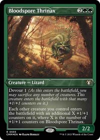 Bloodspore Thrinax (Foil Etched), Commander Masters