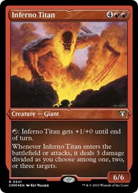 Inferno Titan (Foil Etched), Commander Masters