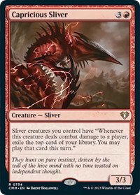 Capricious Sliver, Commander Masters