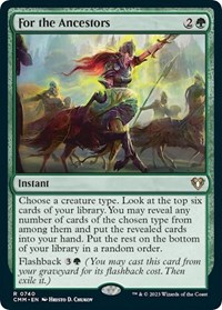For the Ancestors, Commander Masters
