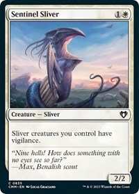 Sentinel Sliver, Commander Masters