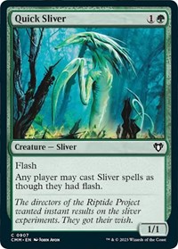 Quick Sliver, Commander Masters