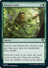 Nature's Lore, Commander Masters
