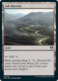 Ash Barrens, Commander Masters