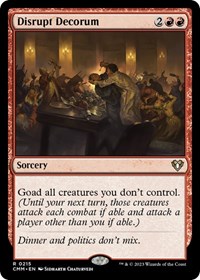 Disrupt Decorum, Commander Masters