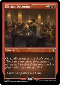 Disrupt Decorum (Foil Etched), Commander Masters