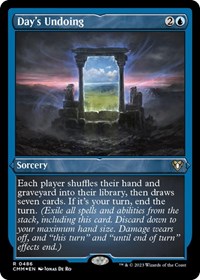 Day's Undoing (Foil Etched), Commander Masters