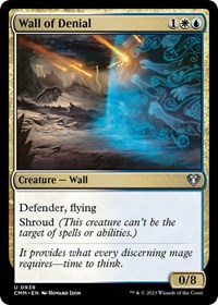 Wall of Denial, Commander Masters