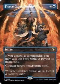 Fierce Guardianship (Borderless), Commander Masters