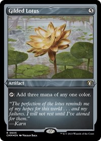 Gilded Lotus (Foil Etched), Commander Masters