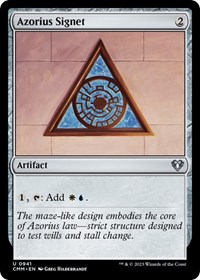 Azorius Signet, Commander Masters