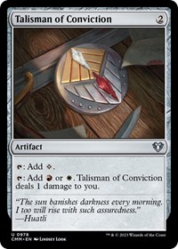 Talisman of Conviction, Commander Masters