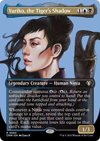 Yuriko, the Tiger's Shadow (Borderless), Commander Masters