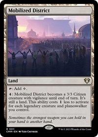 Mobilized District, Commander Masters