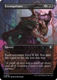 Exsanguinate (Borderless), Commander Masters