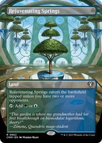 Rejuvenating Springs (Borderless), Commander Masters