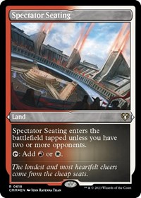 Spectator Seating (Foil Etched), Commander Masters