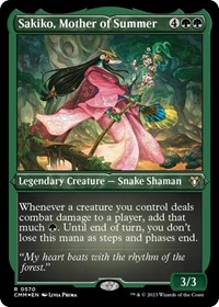 Sakiko, Mother of Summer (Foil Etched), Commander Masters