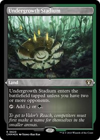 Undergrowth Stadium (Foil Etched), Commander Masters
