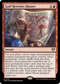 Guff Rewrites History, Commander Masters
