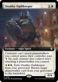 Onakke Oathkeeper (Extended Art), Commander Masters