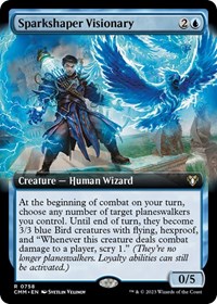 Sparkshaper Visionary (Extended Art), Commander Masters