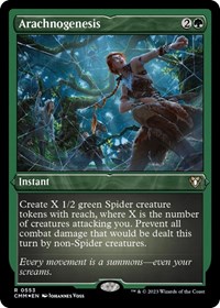 Arachnogenesis (Foil Etched), Commander Masters