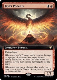 Jaya's Phoenix (Extended Art), Commander Masters