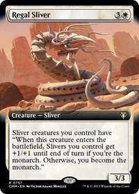 Regal Sliver (Extended Art), Commander Masters