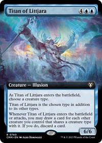 Titan of Littjara (Extended Art), Commander Masters