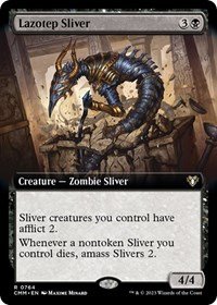Lazotep Sliver (Extended Art), Commander Masters