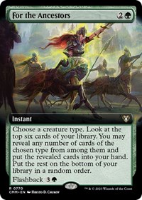 For the Ancestors (Extended Art), Commander Masters