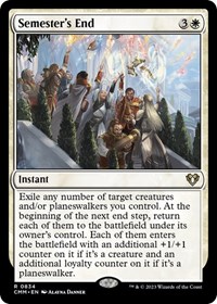Semester's End, Commander Masters