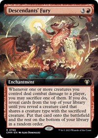 Descendants' Fury (Extended Art), Commander Masters