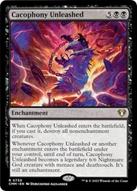 Cacophony Unleashed, Commander Masters