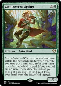 Composer of Spring, Commander Masters