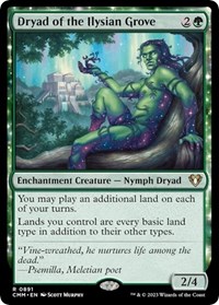 Dryad of the Ilysian Grove, Commander Masters