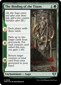 The Binding of the Titans, Commander Masters