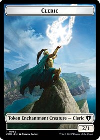 Cleric // Cat Beast Double-Sided Token, Commander Masters