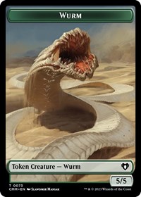 Wurm // Spider Double-Sided Token, Commander Masters