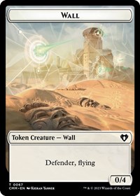 Wall // Kor Ally Double-Sided Token, Commander Masters