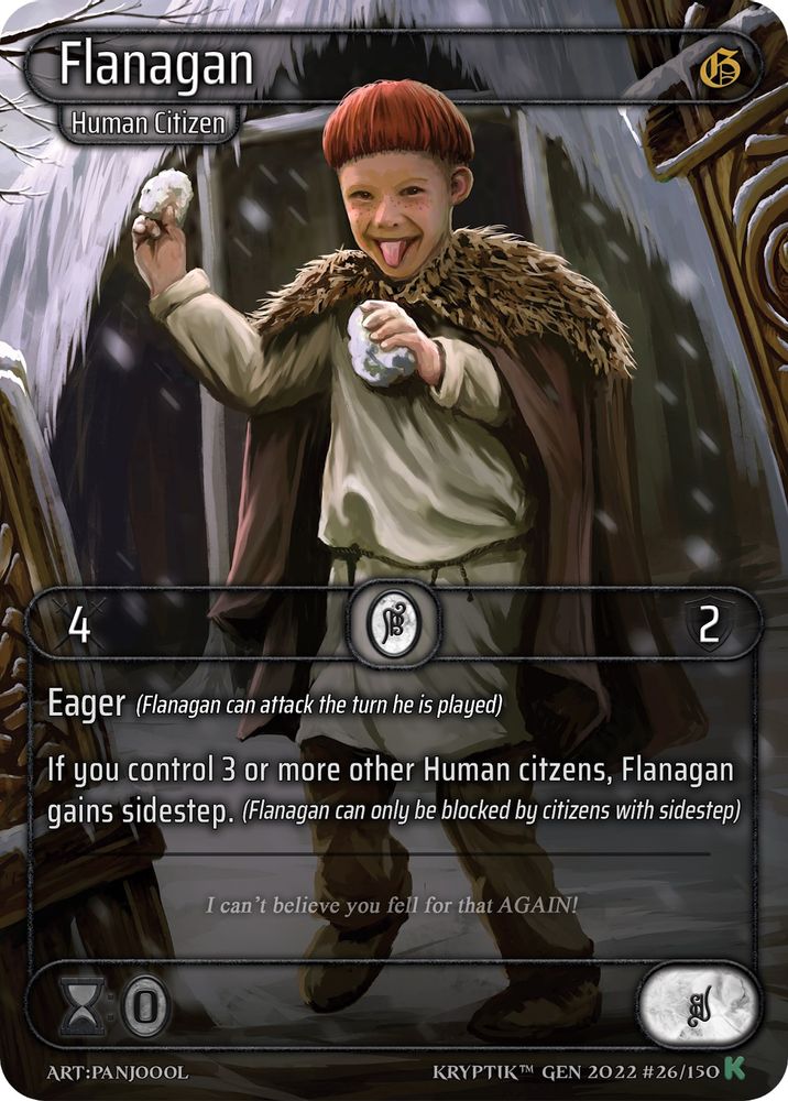 Flanagan, Standard, front
