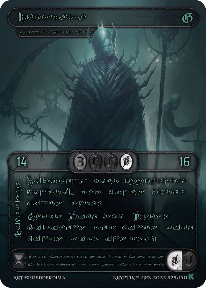 Dookraka (Green Kryptik Language), Standard, front