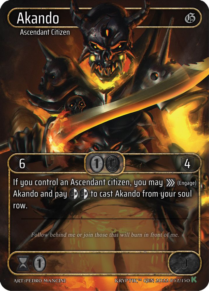 Akando (Box Topper), Standard, front