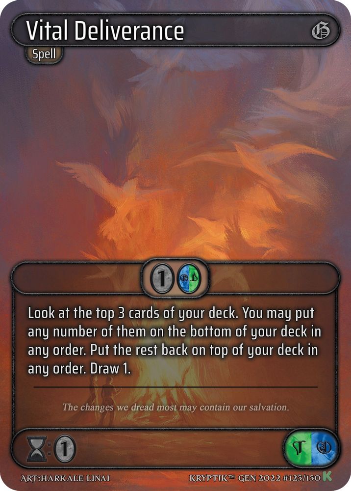 Vital Deliverance, Standard, front
